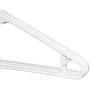 Best Durable Everyday Medium Weight Adult White Plastic Clothing Tubular Hangers, USA Made (Set of 60)