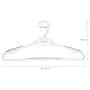 TIMMY Plastic Hangers 40 Pack Heavy Duty Clothes Hangers with Built-in Grip Non-Slip Pads Space Saving Super Lightweight Organizer for Closet Wardrobe,Perfect for Blouses Shirts and More(White&Grey) TIMMY Plastic Hangers 40 Pack Heavy Duty Clothes Hangers with Built-in Grip Non-Slip Pads Space Saving Super Lightweight Organizer for Closet Wardrobe,Perfect for Blouses Shirts and More(White&Grey)