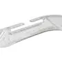 NAHANCO 500 Plastic Dress Hanger, Heavy Weight, 17&quot, Clear (Pack of 100)