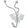 Indianshelf Handmade 2 Artistic Vintage White Metal Butterfly Wall Hooks Hangers/Key Hooks for Clothes Indianshelf Handmade 2 Artistic Vintage White Metal Butterfly Wall Hooks Hangers/Key Hooks for Clothes