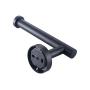 Black Stainless Steel Roll Paper Towel Holder, Toilet Paper Towel Holder, Self-Adhesive Wall Mounted for Bathroom/Under Cabinet, Tissue Paper Towel Roll Hanger for Kitchen