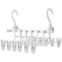 3D Space Saving Hanger Magic Clothes Hanger Holders with Hook Closet Organizer Rack Organizer Home Hanger Foldable Clothes Clip 2pcs