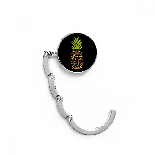 Be a Sweet Pineapple Fruit Quote Table Hook Folding Bag Desk Hanger Foldable Holder Be a Sweet Pineapple Fruit Quote Table Hook Folding Bag Desk Hanger Foldable Holder