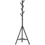 SONGMICS Coat Rack Stand with 6 Hooks and Storage Shelf, Urban Industrial Style, Corner Hall Tree Hanger for Entryway, Hallway, for Clothing, Hats, Bags, Black URCR26BC SONGMICS Coat Rack Stand with 6 Hooks and Storage Shelf, Urban Industrial Style, Corner Hall Tree Hanger for Entryway, Hallway, for Clothing, Hats, Bags, Black URCR26BC