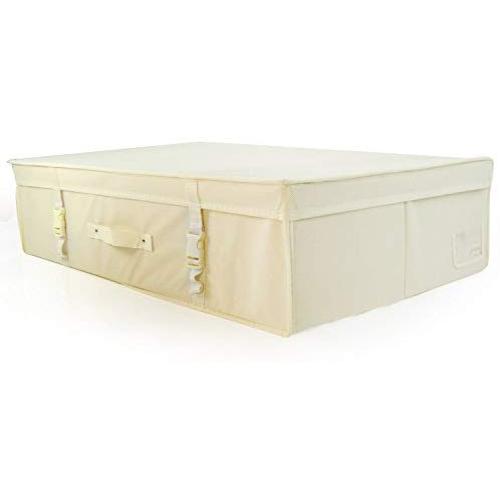 HANGERWORLD Large Ivory Wedding Dress Bridal Gown Garment Storage Boxes and Travel Carry Case