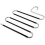 VIOLETY Pants Hanger Multi-Layer S-Style Non-Slip Stainless Steel Rack Space Saver for Jeans Clothes (1pack) VIOLETY Pants Hanger Multi-Layer S-Style Non-Slip Stainless Steel Rack Space Saver for Jeans Clothes (1pack)
