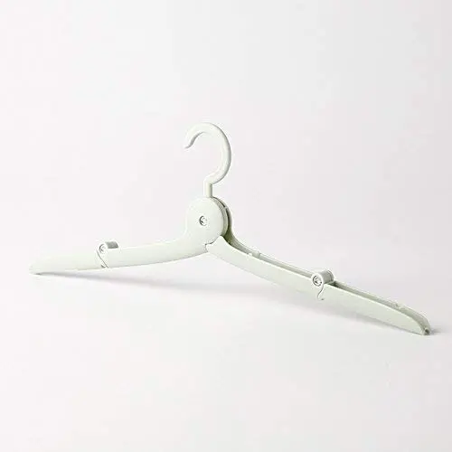 Janolia Clothes Hangers, Portable Foldable Clothes Holders, Space Saving Home Creative Suit Hangers, Windproof Green