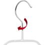 MAWA by Reston Lloyd Silhouette Series Non-Slip Space Saving Clothes Hanger for Shirts and Dresses, Style 41/F, Set of 10, White