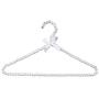 5Pcs Clothes Hanger Plastic Pearl Beaded Bow Clothes Dress Coat Hangers Closet Coat Storage Organizer Dry Rack Random Color