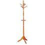 HGXC Solid Wood Coat Rack, Creative Floor-Standing Bedroom Hanger Porch Hanger Wood Color/White Clothes Hook (Color : Wood Color)