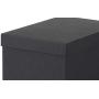 IKEA TJENA 2 Pack Black Foldable Storage Boxes with Lid/Office, Storage, Supplies, Organization, Small Parts (Black)