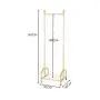 Y.H.Valuable Coat Racks Nordic Wrought Iron Coat Rack Floor Rack Bedroom Living Room Clothes Rack Simple Gold Floor Hanger Entryway Furniture