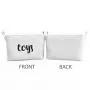 Fawn Hill Co Toy Storage Boxes Basket for Baby, Kids or Pets | Container Bin for Organizing Clutter in Bedroom, Nursery, Daycare, Classroom & Closet | Modern White Cotton Canvas with Handles (Large)