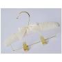 Inveroo 5pcs/lot 25cm Childrens Cloth Hangers Gold Trousers Clips Baby Hanger Clothes Rack