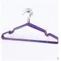 10pcs Random Color 40cm Non-Slip Metal Shirt Trouser Hook Hanger PVC Plastic and High Manganese Steel Hangers for Clothes Racks Decoration