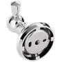 MAYKKE Charlotte Robe and Towel Hook Modern Solid Brass Wall Mount Clothes Hanger for Bathroom Lavatory, Shower, Kitchen Unique Round Ball Accent Design Polished Chrome, XYA1030101
