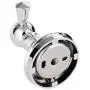 MAYKKE Charlotte Robe and Towel Hook Modern Solid Brass Wall Mount Clothes Hanger for Bathroom Lavatory, Shower, Kitchen Unique Round Ball Accent Design Polished Chrome, XYA1030101