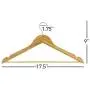Neaties Natural and Safe Bamboo Wood Hangers Natural Finish, 12pk Neaties Natural and Safe Bamboo Wood Hangers Natural Finish, 12pk