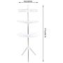 Wakects Stainless Steel Clothes Drying Rack, Collapsible Portable Tripod Clothes Hanger Garment Tree for Hanging Laundry, Towels, Socks