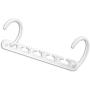 10pcs 5 Hole Magic Hanger Space Saving Hanger Plastic Cloth Hanger Hook Organizer Wardrobe Save Practical Hook Closet Organizer Tool