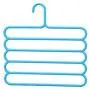 5pcs Random Color Multi-Purpose Clothes Hanger 5 Layers Pants Hanger Cloth Rack Multilayer Storage Scarf Tie Space-Saving Clothes Hanger 5pcs Random Color Multi-Purpose Clothes Hanger 5 Layers Pants Hanger Cloth Rack Multilayer Storage Scarf Tie Space-Saving Clothes Hanger