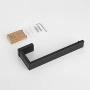 Durafe Modern Towel Ring Stainless Steel 304 Bathroom Hardware Towel Hanger Wall Mounted Matte Black