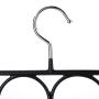 Tosnail 3 Pack Total 48 Rings Steel Non-Slip Tie Hanger Scarf Hangers Scarf Organizer Scarf Holder Legging Hanger Closet Space Saver