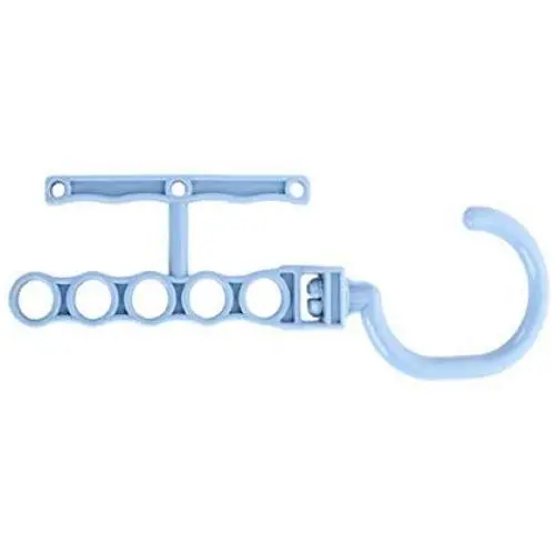 Grey990 Household Anti-Slip Multilayer Plastic Hooks Hanger Clothes Fixed Buckle Light Blue