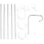 5PC Random Color 5 Layer Stainless Steel S Shape Clothes Pants Hanger Closet Towel Storage Rack Shelf Hangers Multilayer Cloth Hanger Decoration