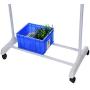 Garment Rack Clothing Rack Clothes Hangers Garment Rack with Wheels Clothes Drying Rack Rolling Garment Rack Clothes Organizer Portable Adjustable Heavy Duty Chrome Clothes Rack Home Decor Bags Hats
