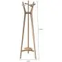 TD-Coat Racks Clothes Hanger Drying Rack Hanging Hat Rack Solid Room Bedroom Wood Frame Bag Rack