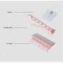 5pcs Random Color Wall-Mounted 10 Clips Portable Socks Cloth Hanger Rack Clothespin Drying Rack Sock Holder Wardrobe Storage Cloth Hangers
