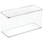InterDesign 67630 5.5" X 13.3" X 7" Clear Kitchen Binz Stackable Storage Boxes With Lid