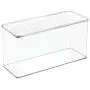 InterDesign 67630 5.5" X 13.3" X 7" Clear Kitchen Binz Stackable Storage Boxes With Lid InterDesign 67630 5.5" X 13.3" X 7" Clear Kitchen Binz Stackable Storage Boxes With Lid