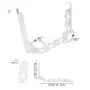 HJYPYJ Magic Hanger,Wall-Mounted Stainless Steel + ABS Folding Hanger,Portable Space-Saving Organizer Hangers, Detachable/White / 1 pcs HJYPYJ Magic Hanger,Wall-Mounted Stainless Steel + ABS Folding Hanger,Portable Space-Saving Organizer Hangers, Detachable/White / 1 pcs