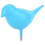 Mumusuki Creative Bird Decor Hook Wall Door Hanger Clothes Coat Hat Bags Towel Hanging Rack Holder(Sky Blue)