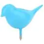Mumusuki Creative Bird Decor Hook Wall Door Hanger Clothes Coat Hat Bags Towel Hanging Rack Holder(Sky Blue)