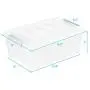 Giantex 6-Pack Storage Boxes Storage Tote Boxes W/Clear Lid 13 Quart / 12 Liter Each Liter Latch Stack Tubs Bins w/Clear Lid Latches Handles (6) Giantex 6-Pack Storage Boxes Storage Tote Boxes W/Clear Lid 13 Quart / 12 Liter Each Liter Latch Stack Tubs Bins w/Clear Lid Latches Handles (6)
