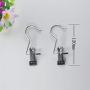 Justdolife 10PCS Hanging Laundry Hook Stainless Steel Heavy Duty Boot Hanger Clothes Pin
