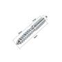 uxcell 8Pcs M8 50mm Long Hanger Bolt Double Headed Bolt Self-Tapping Screw for Furniture