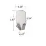 BERERTO Adhesive Hooks Waterproof Heavy Duty Hangers Stainless Steel Wall Hooks for Hanging Cap,Robe, Coat, Towel, Keys,idea for Kitchen,Bathroom-10 Packs