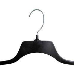 Hanger Central Heavy-Duty Black Plastic Closet Department Store Non Slip Sweater Hangers, 19 Inch, 50 Pack