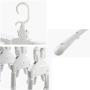 HJYPYJ Magic Hanger,Multifunction Magical Hangers,Detachable PP POM Hanger,Space-Saving Organizer Hangers, Reasonable Spacing/White / 3pcs