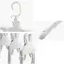 HJYPYJ Magic Hanger,Multifunction Magical Hangers,Detachable PP POM Hanger,Space-Saving Organizer Hangers, Reasonable Spacing/White / 3pcs