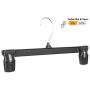 Amiff Clothes Hangers. 10inch Grip Hangers Pack of 10 Black Hangers. Plastic Hangers for Pants and Skirts. Non-Slip Grip and Fixed Hook. Stores and Home. Storage and Organization.