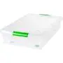 IRIS 40 Quart Underbed Store and Slide Storage Box- Green Handle, Clear IRIS 40 Quart Underbed Store and Slide Storage Box- Green Handle, Clear