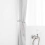 uxcell Curtain Tieback Hook Zinc Alloy Vintage Tassel Curtain Drapery Holders Window Holdback Wall Hook Clothes Hanger Silver Tone