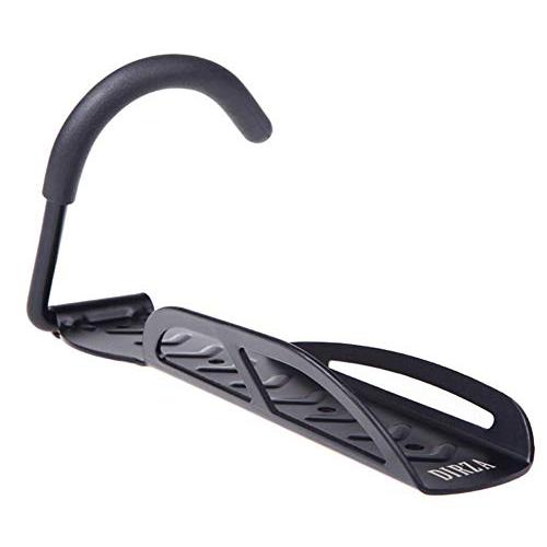 Dirza Bike Rack Garage Wall Mount Bike Hanger Storage System Vertical Bike Hook for Indoor Shed - Easily Hang/Detach - Heavy Duty Holds up to 65 lb with Screws Black
