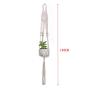 Flosky 3pcs/Set Macrame Plant Hanger Pot Holder Indoor Outdoor Rope Hanging Basket Home