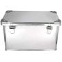 POINSETTIA Aluminum Tool Boxes Waterproof Transport Storage for Truck 60x34x35cm, Silver